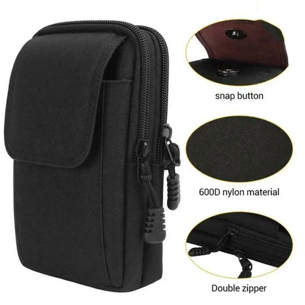 Edc Carry Fanny Pack - Men's Tactical MOLLE Belt Waist Pack,
