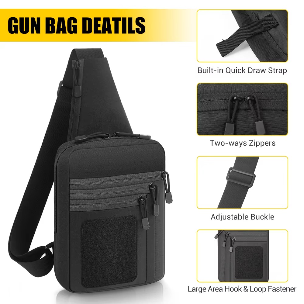 Tactical Pistol Gun Bag Concea - Edc Concealed Carry Sling Bag review and price
