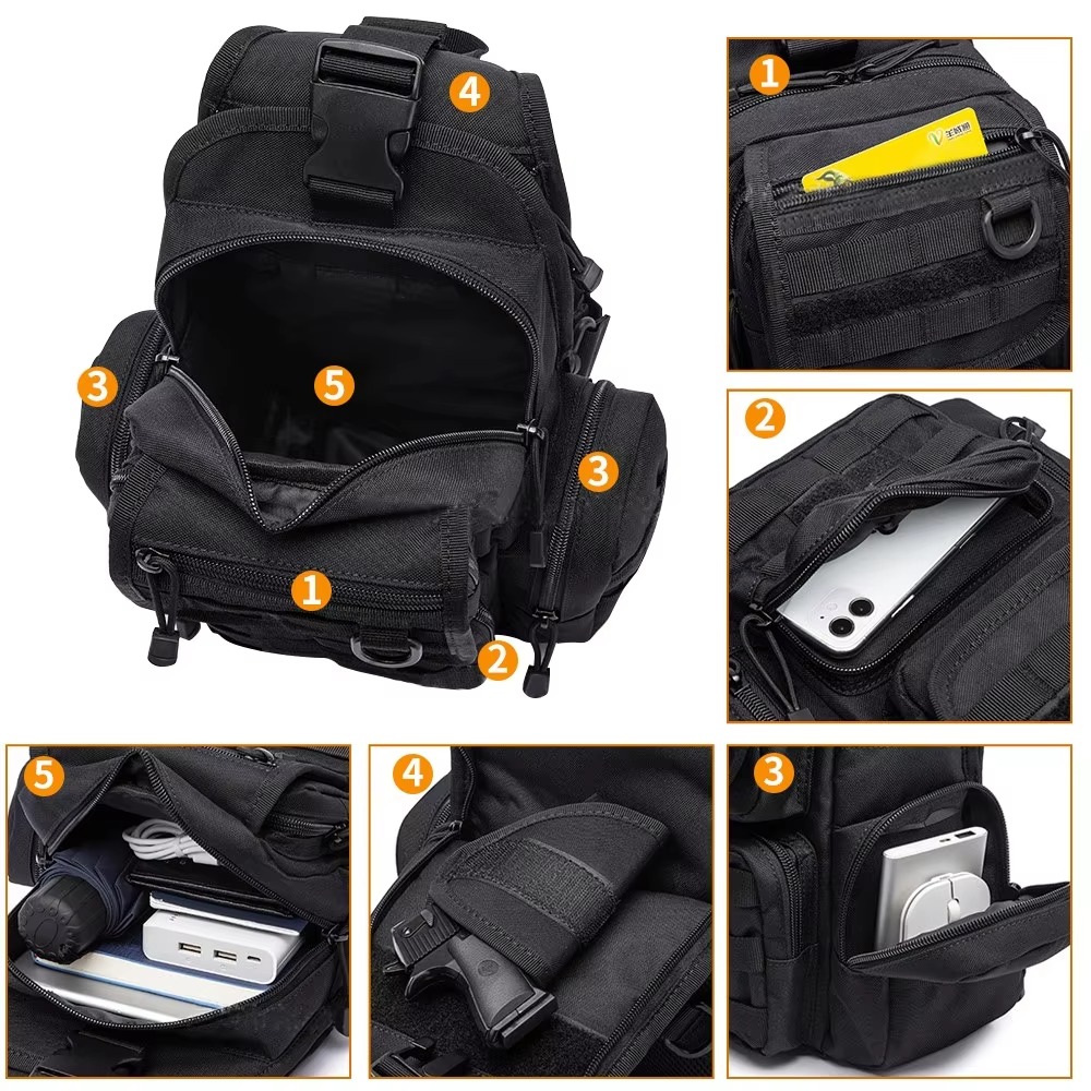 Tactical Pistol Bag Concealed  - Edc Concealed Carry Sling Bag review and price