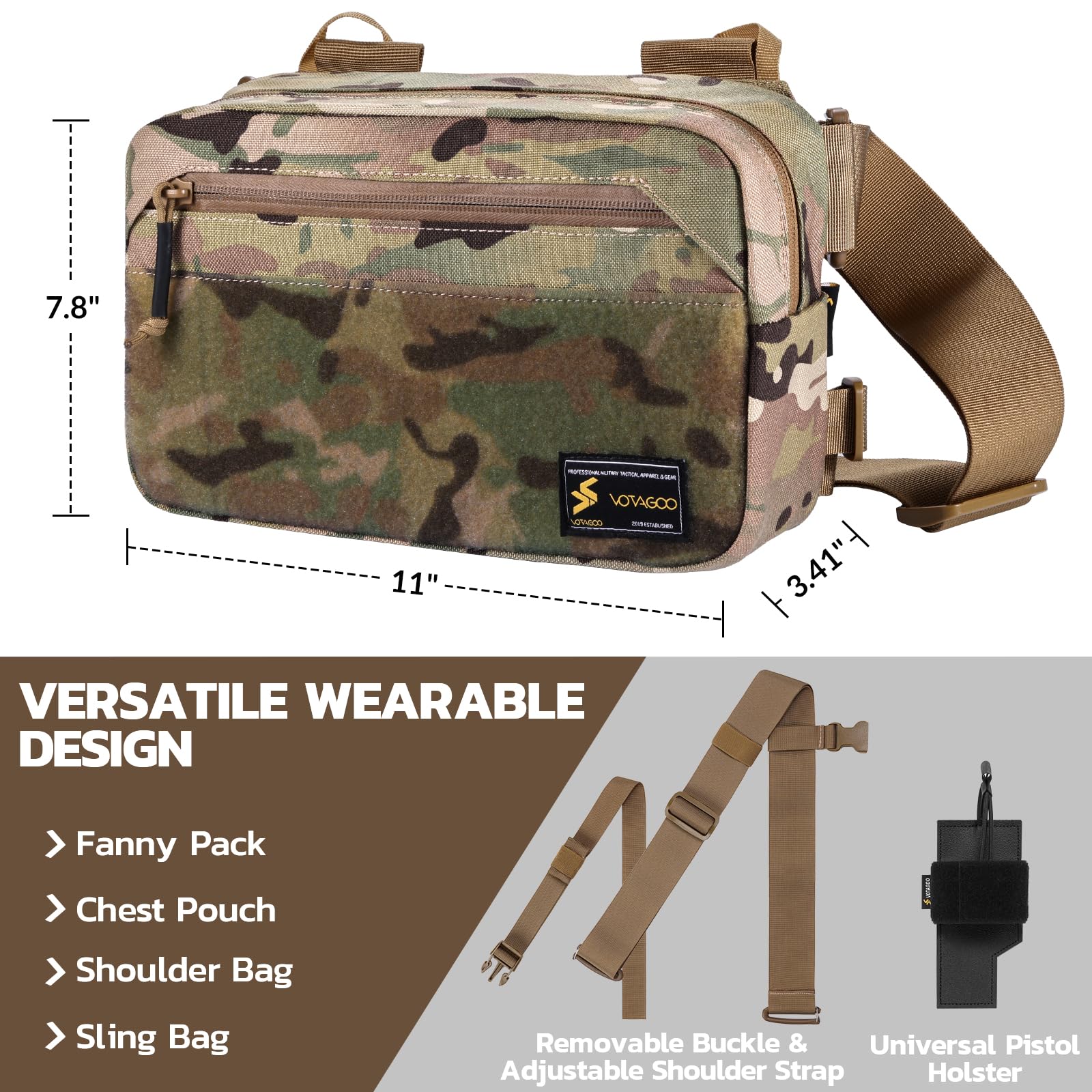 Tactical Fanny Pack, Concealed - Edc Concealed Carry Sling Bag review and price