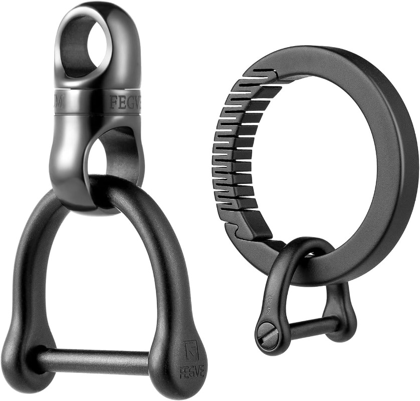 Titanium Key Ring With Round C - Edc Carry Clip review and price