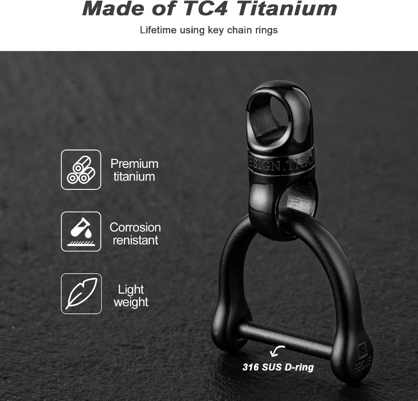 Titanium Key Ring With Round C - Edc Carry Clip review and price